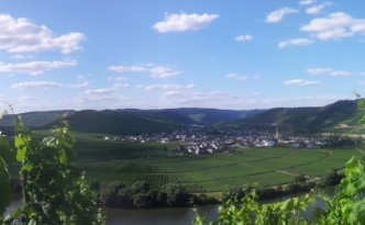 24 Stunden Bloggerwandern auf dem Moselsteig - Blick auf Bernkastel-Kues