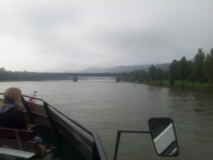 Nebelverhangener Rhein