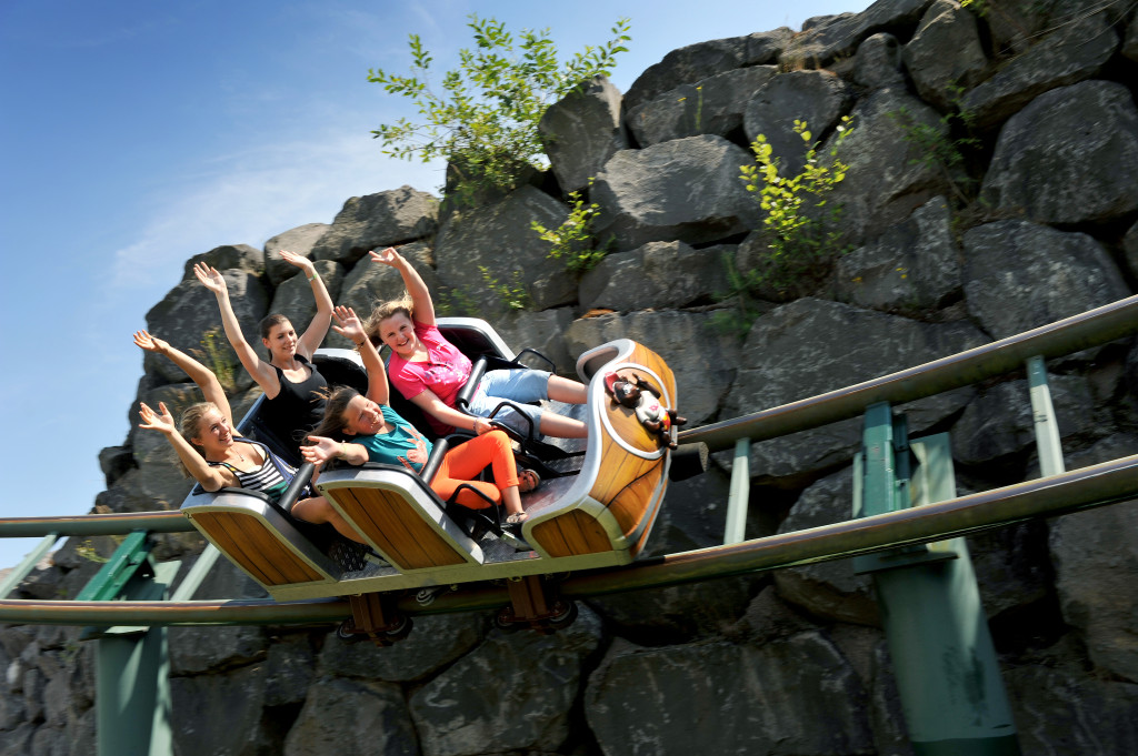 Achterbahn "Heiße Fahrt" im Wild- und Freizeitpark Klotten